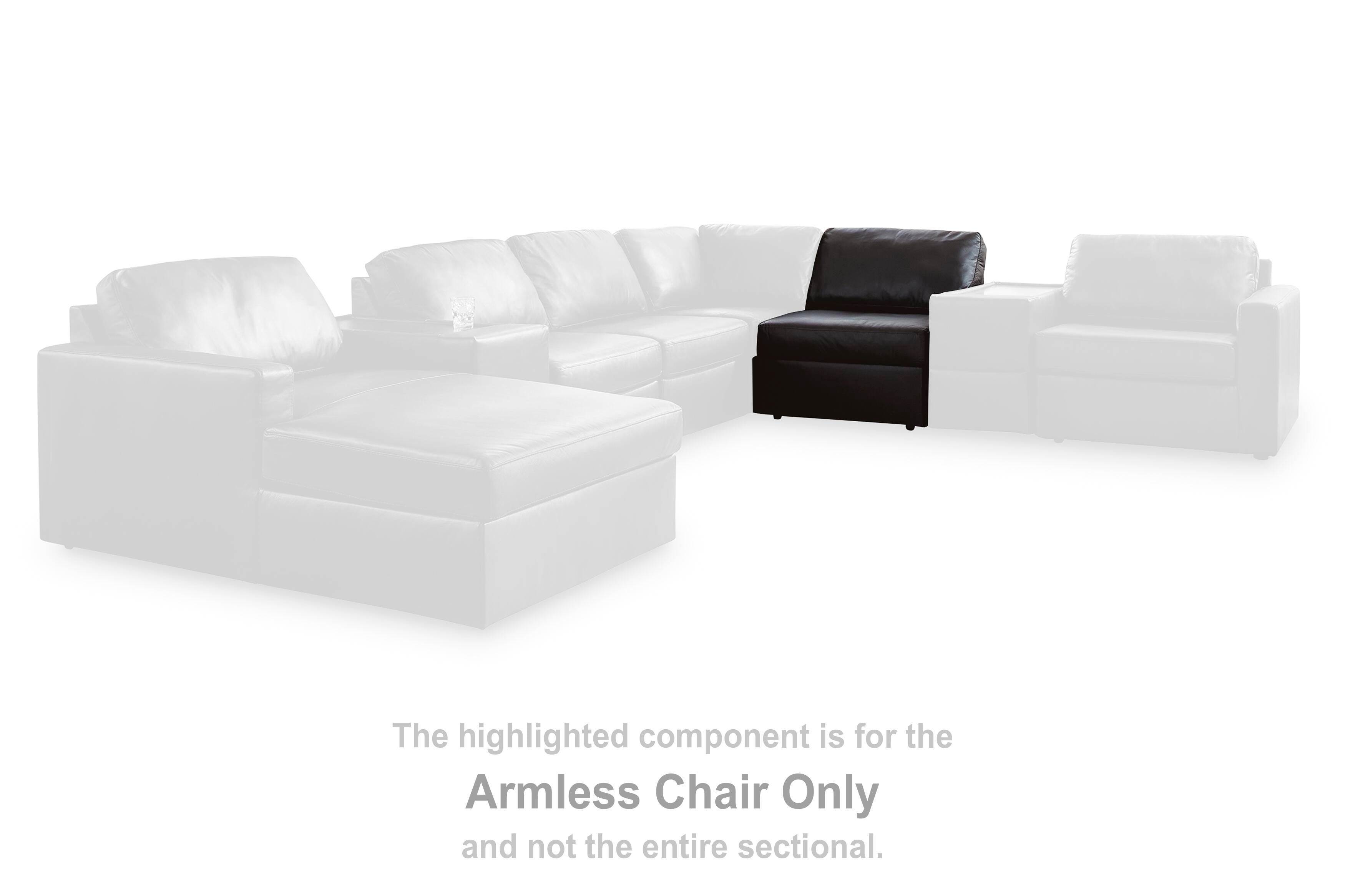 Modmax II Double Chaise Sectional with Audio Consoles