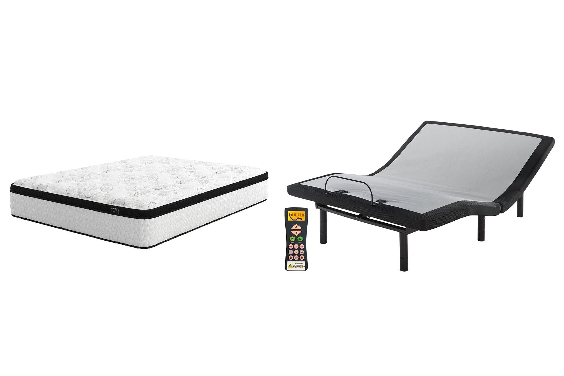 Chime 12 Inch California King Hybrid Mattress Package
