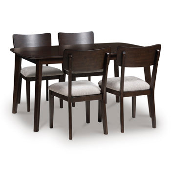 Mallenette Dining Table and 4 Chairs (Set of 5)