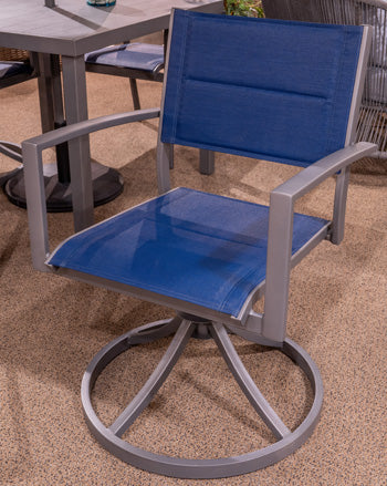 Rocky Creek Outdoor Sling Swivel Chair (Set of 2)