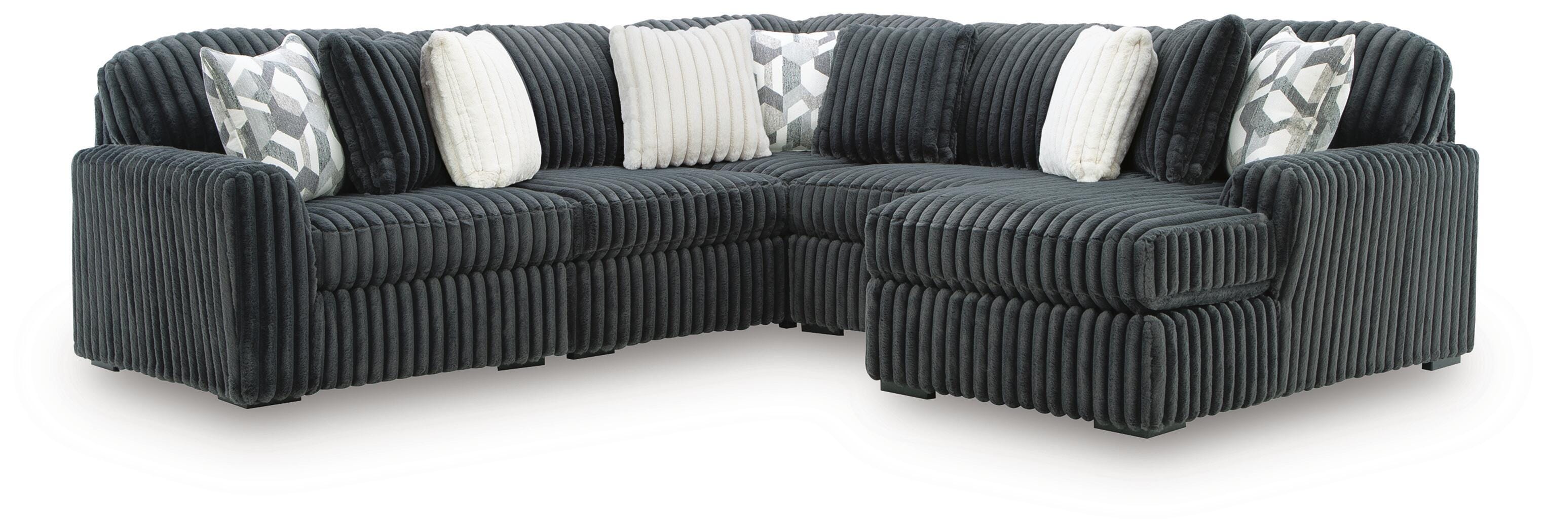 Midnight-Madness Sectional with Chaise