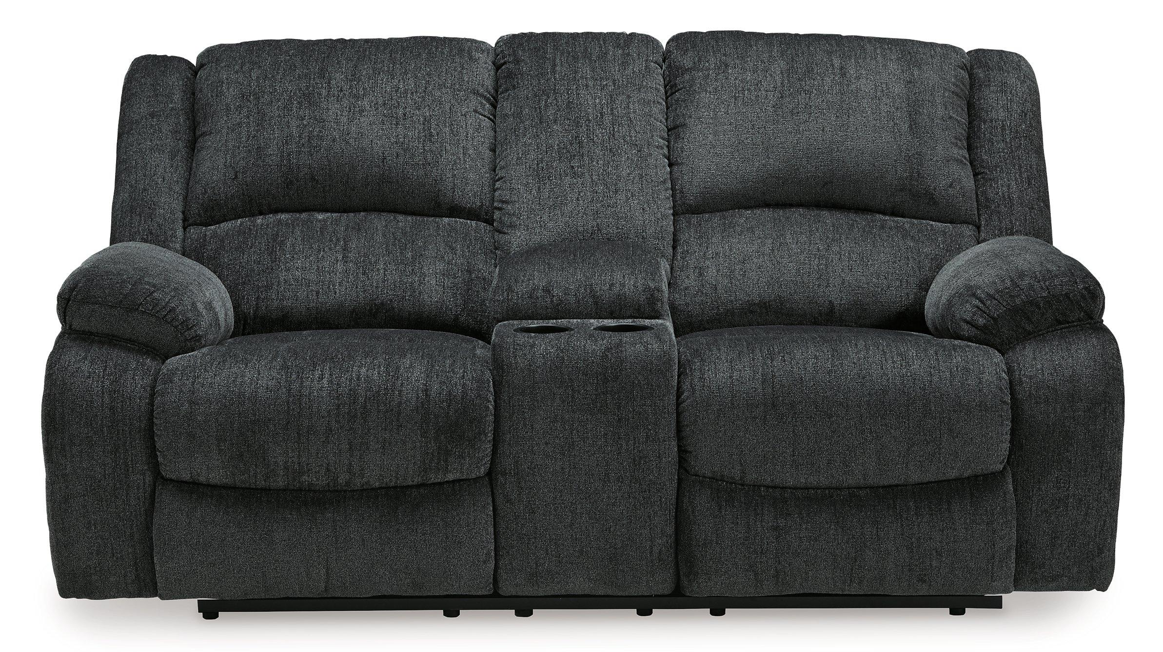 Draycoll Power Reclining Loveseat with Console