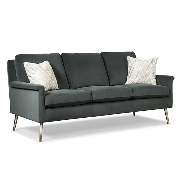 DACEY COLLECTION LEATHER STATIONARY SOFA- S11ELU