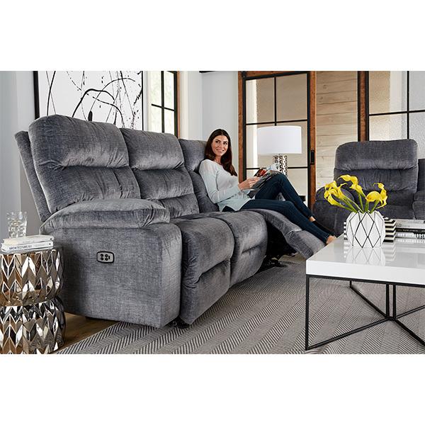 RYSON COLLECTION POWER HEAD TILT RECLINING CONVERSATION SOFA- U850RZ4