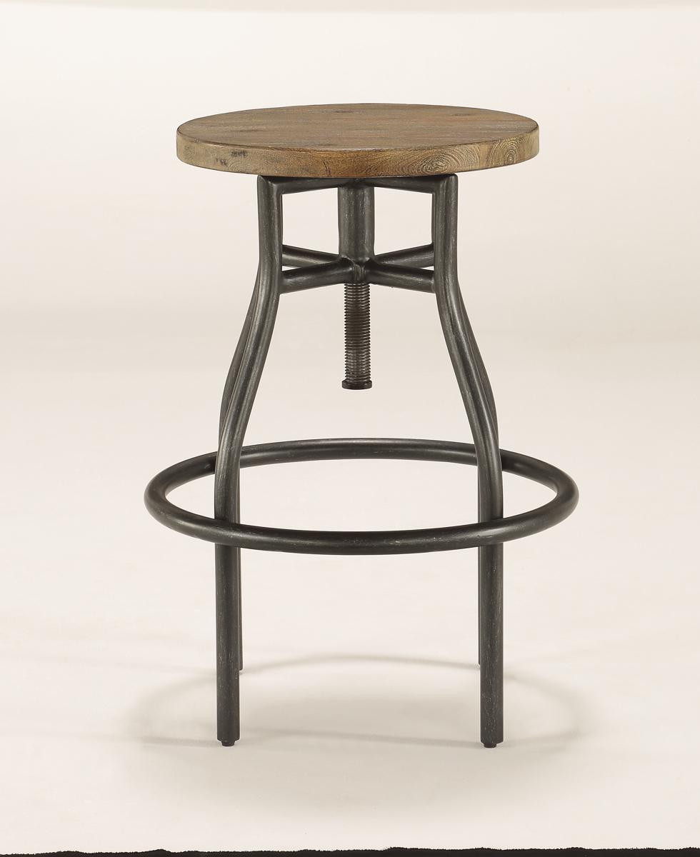 Flexsteel Carpenter Stool in Rustic Gray