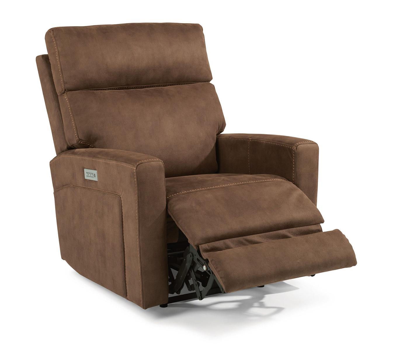 Flexsteel Ezra Power Recliner with Power Headrest and Lumbar