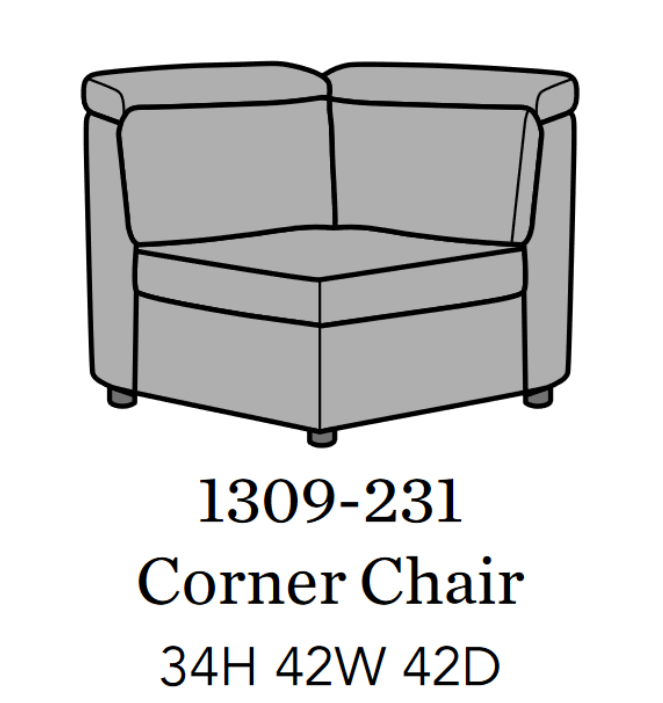 Flexsteel Latitudes Astra Leather Corner Chair image