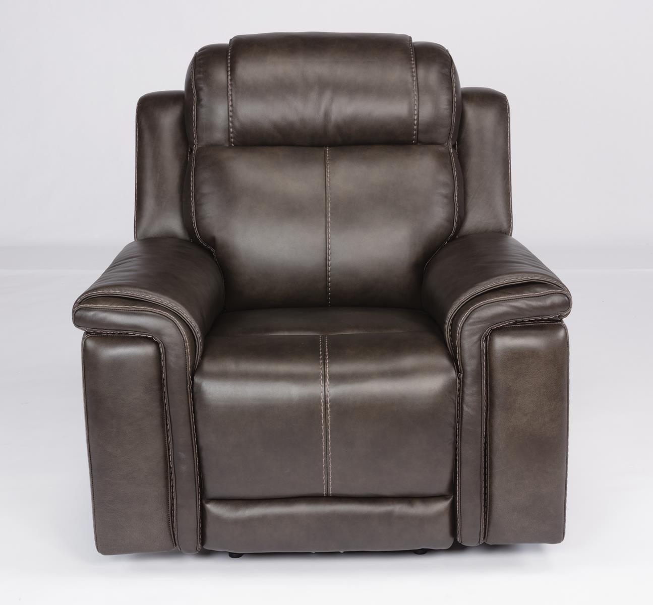 Flexsteel Latitudes Kingsley Leather Power Recliner w/Power Headrest image