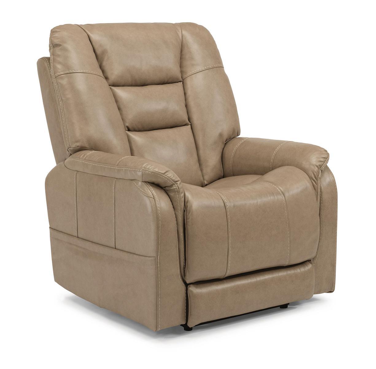 Flexsteel Theo Power Recliner with Power Headrest and Lumbar image