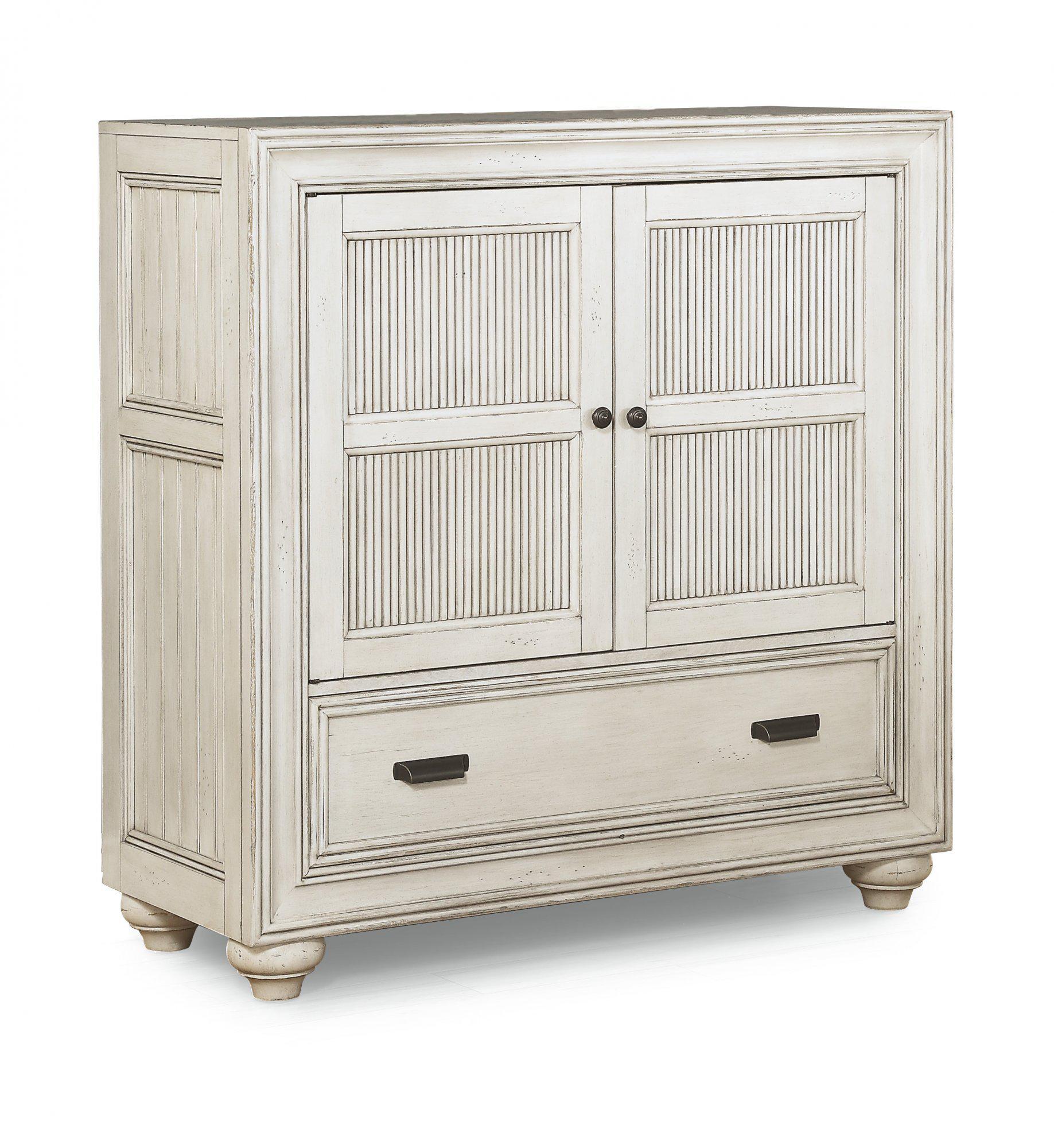 Flexsteel Wynwood Harmony Media Chest in White Wood image