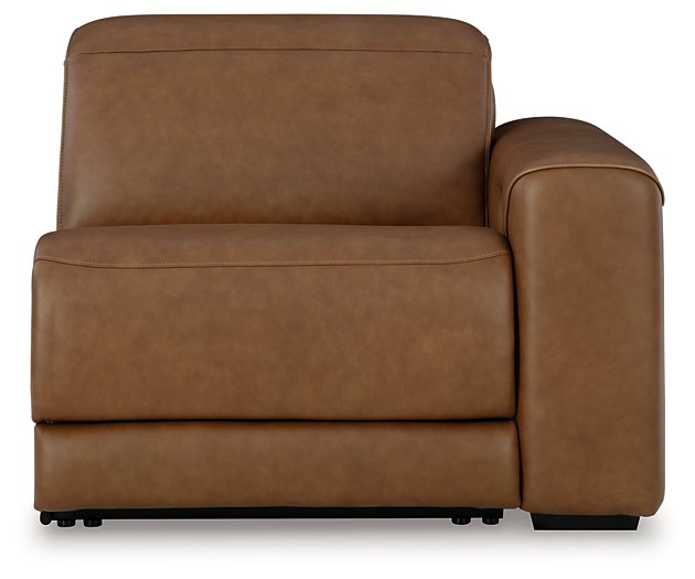 Magic Man Power Reclining Sectional Loveseat with Console