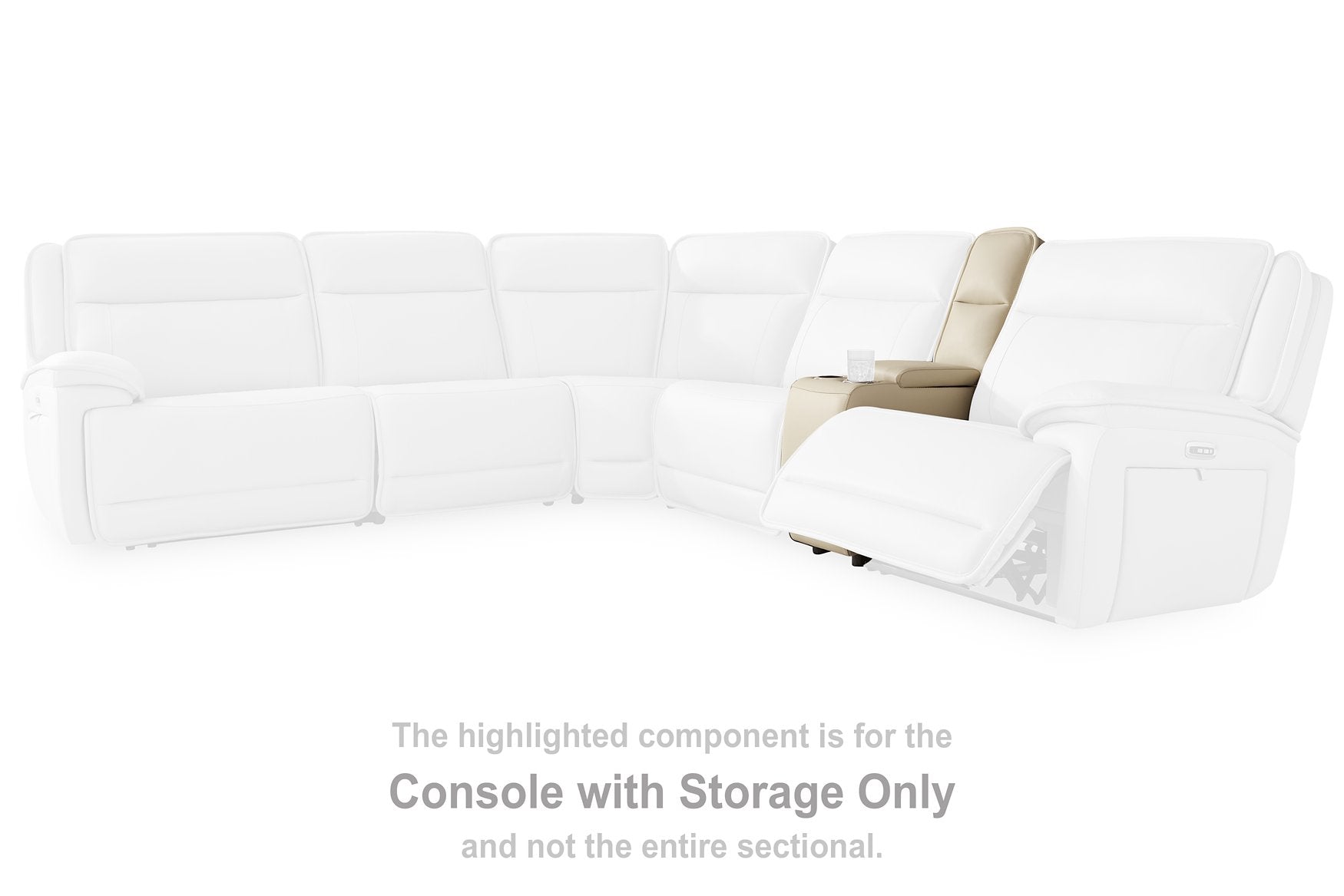 Double Deal Power Reclining Loveseat Sectional with Console